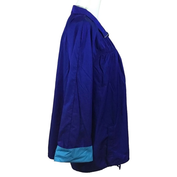 CHICO'S ZENERGY ☆ Colorblock Lightweight Jacket ☆ Blue Grotto ☆ Size XXL ☆ NWT - Picture 6 of 8